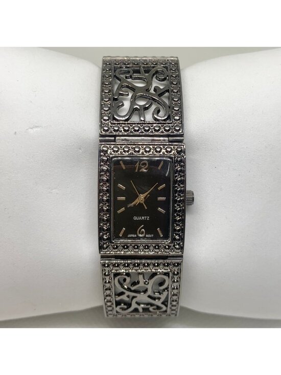 Accessories - Women’s black tone watch quartz analog 20mm case black dial size 7” running